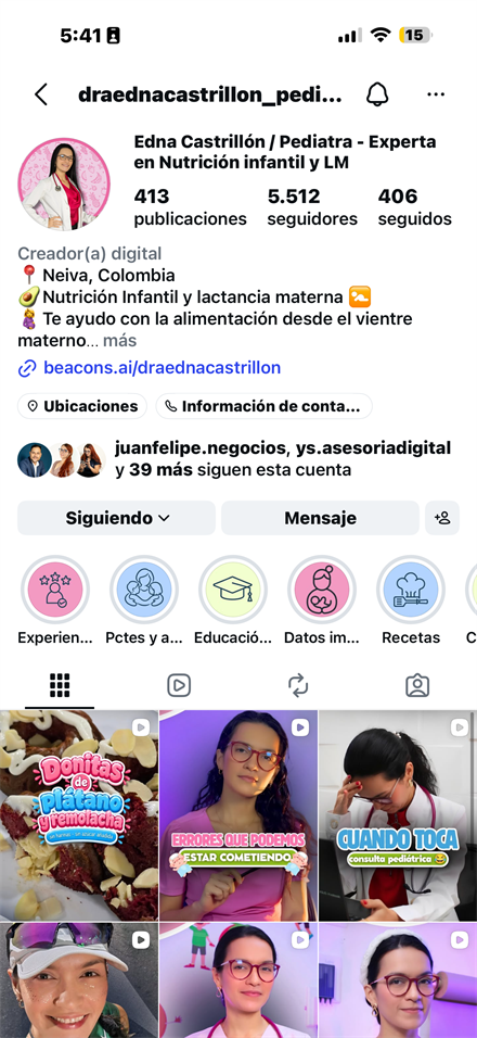 Identidad visual y feed de marca en redes sociales